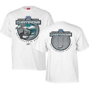   Eagles Super Bowl XXXIX Champions Roster T Shirt