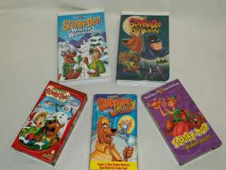 Lot of 5 Scooby Doo VHS Tapes  