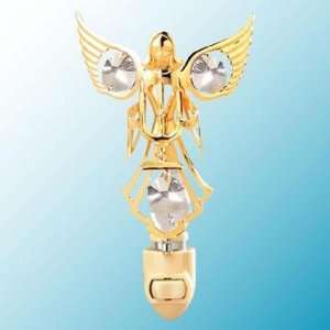   Gold Angel with Candles Night Light   Clear Swarovski Crystal: Baby