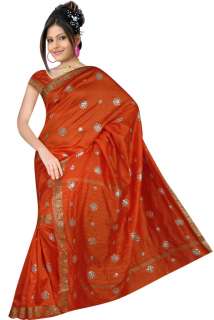 Indian Embroidery sequance Art Silk Sari saree Curtain  