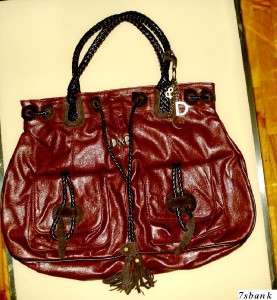 Dolce & Gabbana Womans Brown Leather Bag Runway d.g.d2  