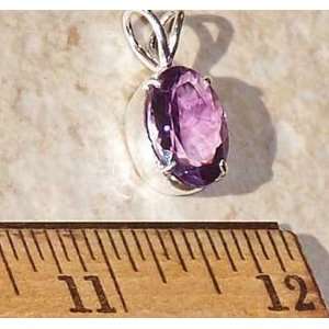  Faceted Amethyst Crystal Pendant  1pc. 