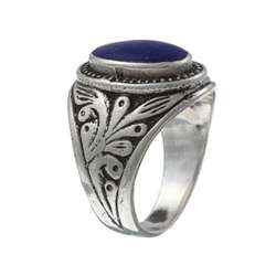 Raw Sterling Silver Lapis Ring (Pakistan)  Overstock