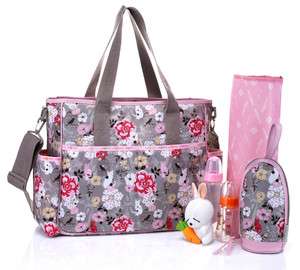 New Baby Diaper Nappy Bag black/Pink (MSF 008)  