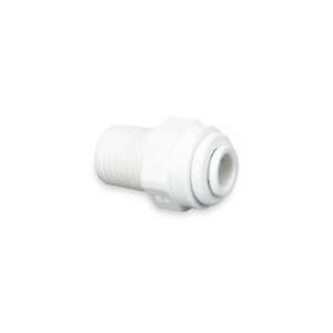  JOHN GUEST CI011222W PK10 Male Connector,3/8 In Tube OD,Wh,PK 10 