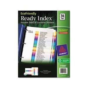   of Contents Divider, Multicolor 1 31, 11 