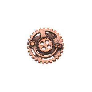 Antiqued Copper Plated Steampunk Gears 4 Hole Button 22 