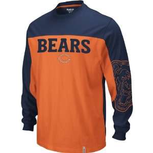 Reebok Chicago Bears Long Sleeve Arena T Shirt   Nfl Exclusive! Size 