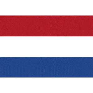 Netherlands Flag Clear Acrylic Fridge Magnet 2.75 inches x 2 inches