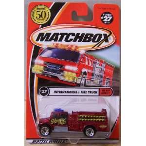  2002 Matchbox 27/75 International Fire Truck Toys & Games