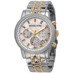 Michael Kors Womens Two tone Chronograph Watch  