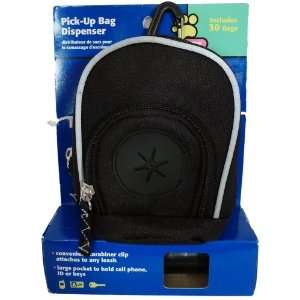  Top Paw Dog Pick up Bag Dispenser with 30 Bags: Black 