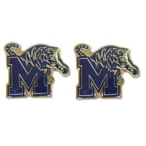  Memphis Tigers Post Stud Logo Earring Set Ncaa Charm 