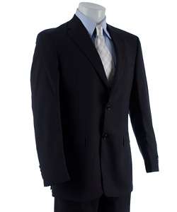 Tommy Hilfiger Mens Navy Pinstriped 2 piece Suit  Overstock