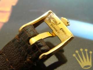 Rolex 18k Gold Factory Diamond Dial Datejust Lizard Strap President 