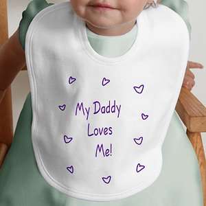  Personalized Baby Bibs   Somebody Loves Me: Baby