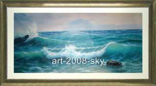 Original Oil painting landscapeseascapeon canvas30x50  