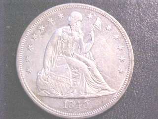 1840 Seated Liberty Silver Dollar..AU Grade..First Year~  