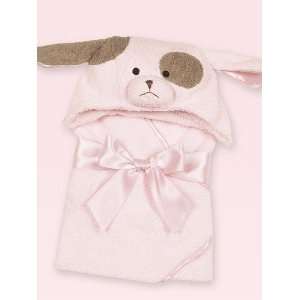   WIGGLES DOG PUPPY Hooded Towel Pink Cute Girl Gift 