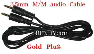 5FT Gold 3.5mm Male to Male JACK Headphone Stereo Audio Adapter Cable 