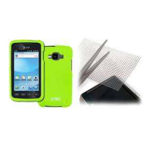 EMPIRE Samsung Rugby Smart I847 Rubberized Hard Case Cover (Neon Green 