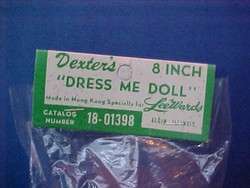 1950s 8 HARD PLASTIC DOLL MIP  FRIEND OF GINNY & WENDY  