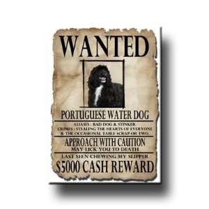  Portuguese Water Dog Wanted Fridge Magnet 
