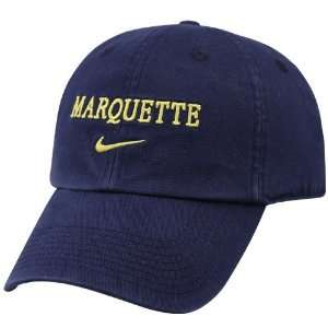   Nike Marquette Golden Eagles Navy Blue Campus Hat