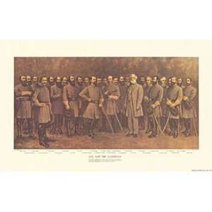 Robert E. Lee and his Generals by Fred Mathews 24x15  