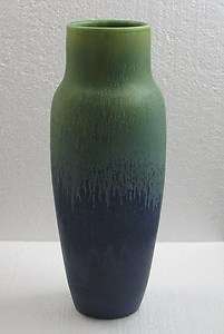 Arts and Crafts Nob Hill Vase in Northern Lights Blue Door Pottery 