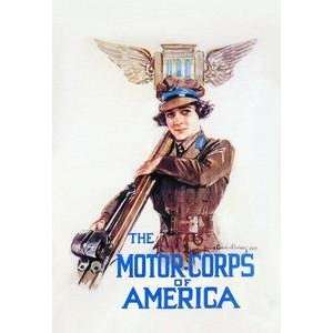 Paper poster printed on 12 x 18 stock. Motor Corps of America 