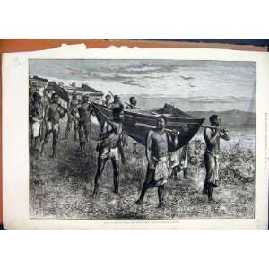   1875 Stanley Boat Livingstone Carried Overland Africa
