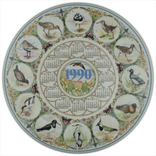   this s a fabulous wedgwood china waders 1990 calendar plate fifth