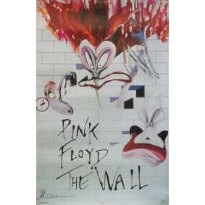  Pink Floyd 23x35 The Wall Characters Poster 1998 