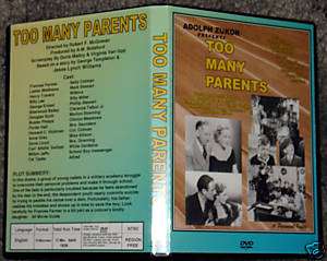 TOO MANY PARENTS   DVD   Frances Farmer Lester Matthews  