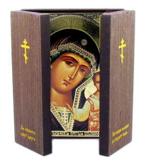 Virgin of Kazan w/Feast Days Triptych Foldable  