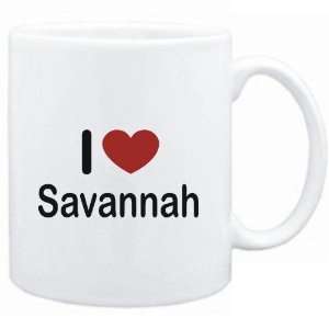  Mug White I LOVE Savannah  Usa Cities