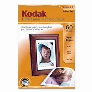  Kodak Semi Gloss Ultra Premium Photo Paper, 4 x 6, 60 
