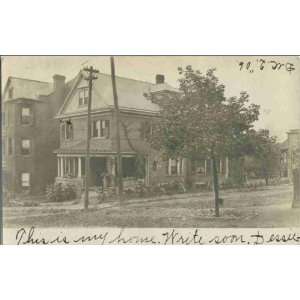 Reprint Cumberland, Maryland, ca. 1906  a house ca. 1906  