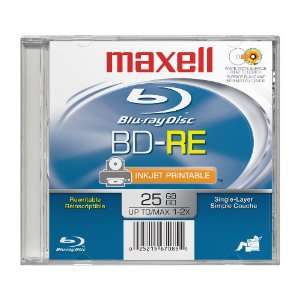   Bd re 25GB Blu ray Ptc Rewritable 1 2X 25GB Blu ray Disc Electronics