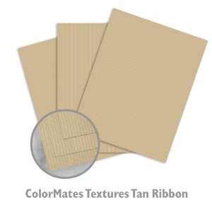  ColorMates Textures Tan Ribbon Cardstock   25/Package 