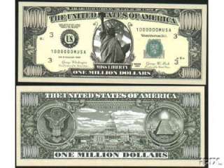 1,000 Traditional Million Dollar Bills   wholesale lot  