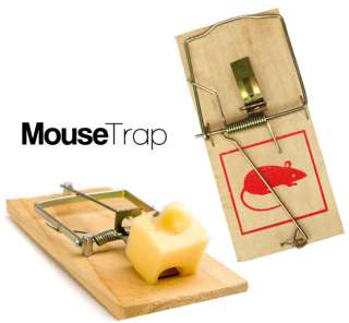 Rat Mouse Trap Classic Large & Small Spring Action Wooden Traps 