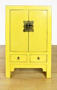   YELLOW CABINET Modern Chest Dresser Side Display Stand Table 39x24x14
