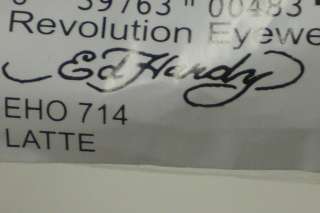 ED HARDY EHO 714 BLACK LATTE EHO714 EYEGLASSES AUTH  