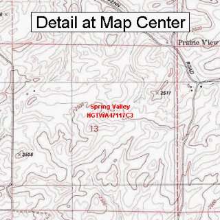 USGS Topographic Quadrangle Map   Spring Valley, Washington (Folded 