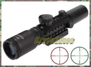 Tasco 2 6x28 Tri Rail Red Green Mil Dot Rifle Scope  