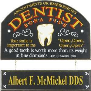    Personalized Wood Sign   Dentist Small Chelsea