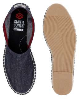 Blue Inc Mens Smith And Jones Costal Espadrille Shoes Navy Blue  