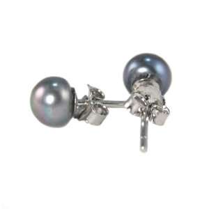   Black Pearl Earrings with Silver Mount(COMING SOON): Everything Else